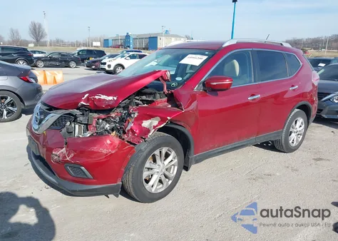 2015 Nissan Rogue Sv z USA, uszkodzony, nr VIN KNMAT2MT3FP583434